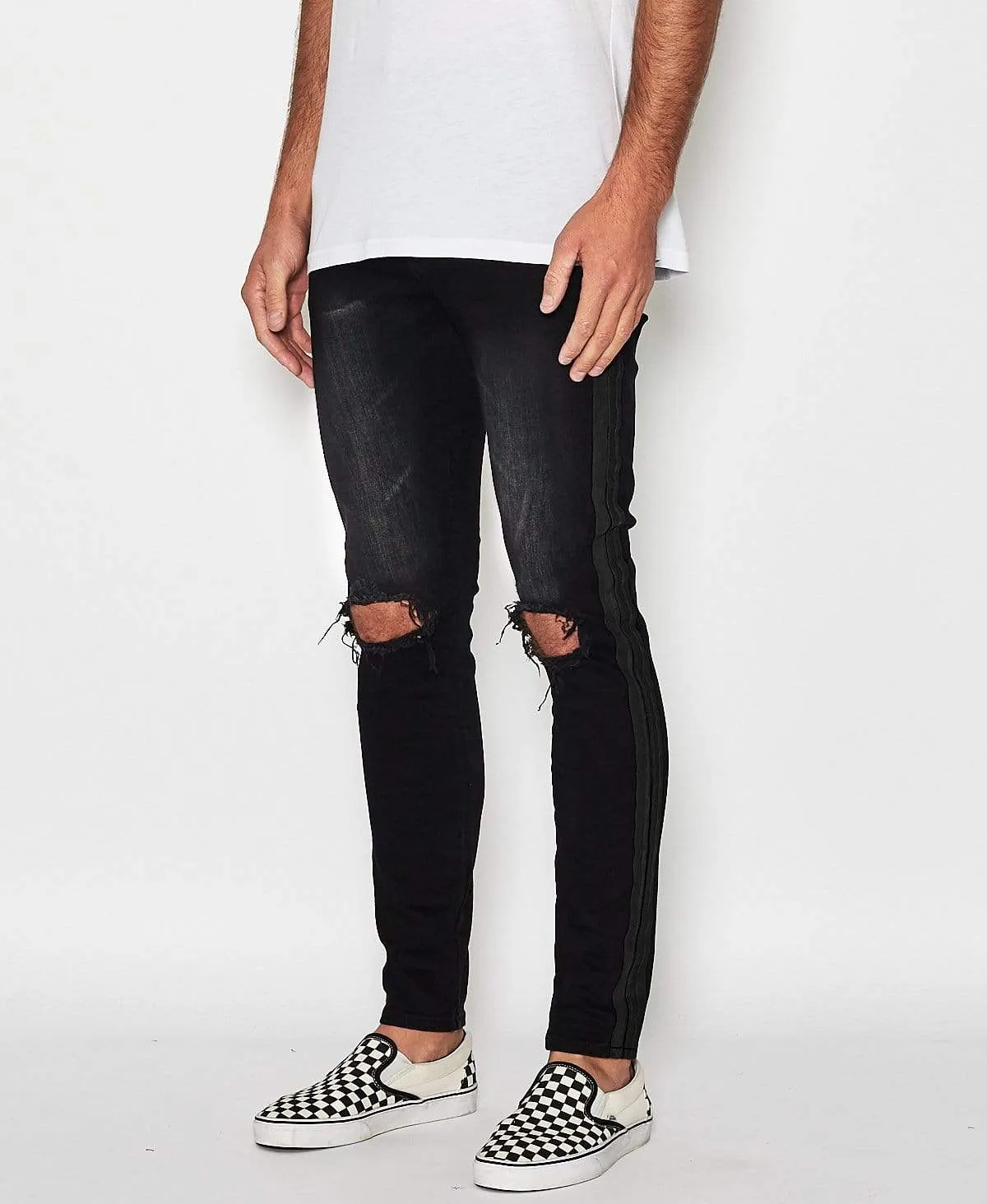 Thriller Tapered Fit Jeans Vintage Black sold by Neverland