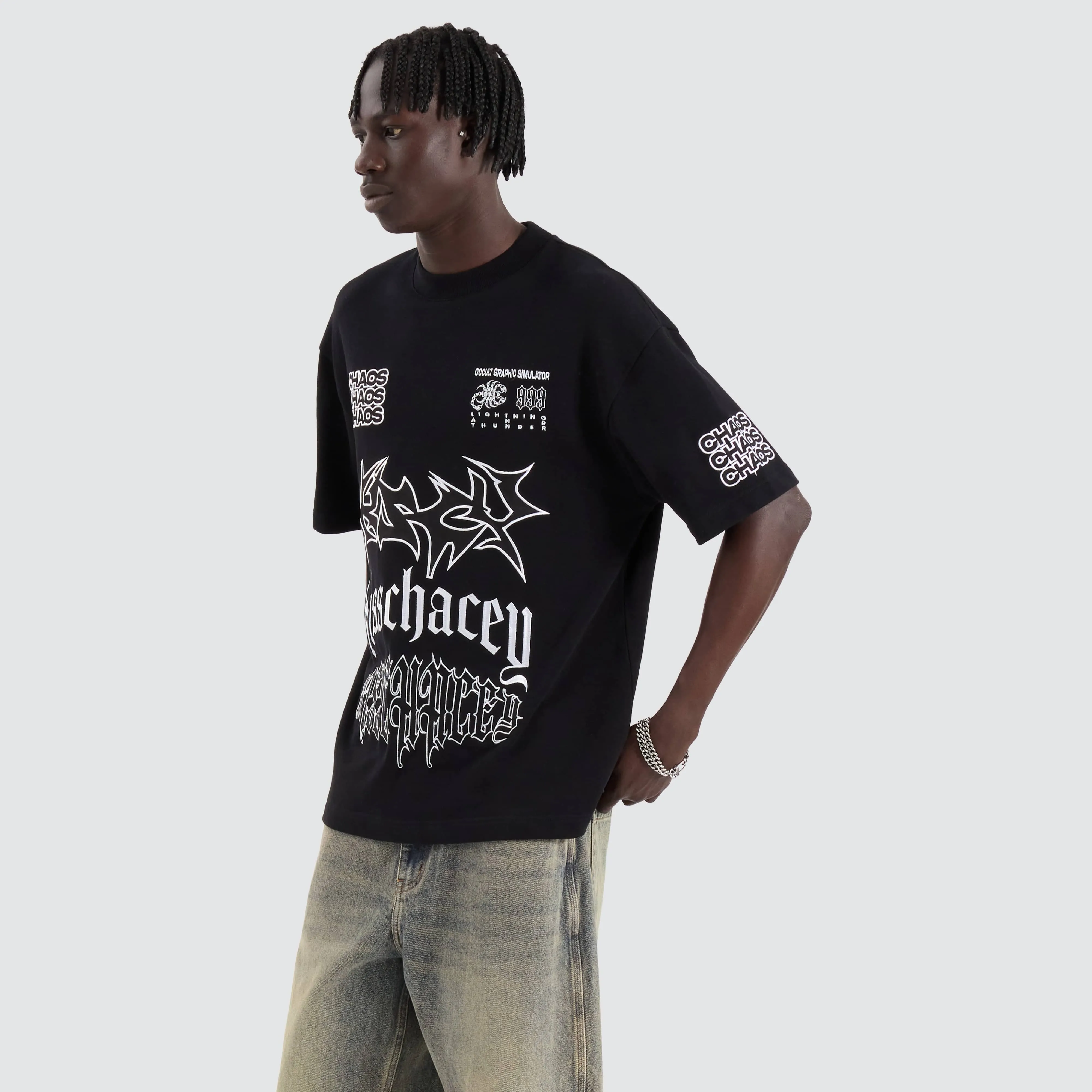 Posse Loopback Street Tee Jet Black sold by Neverland