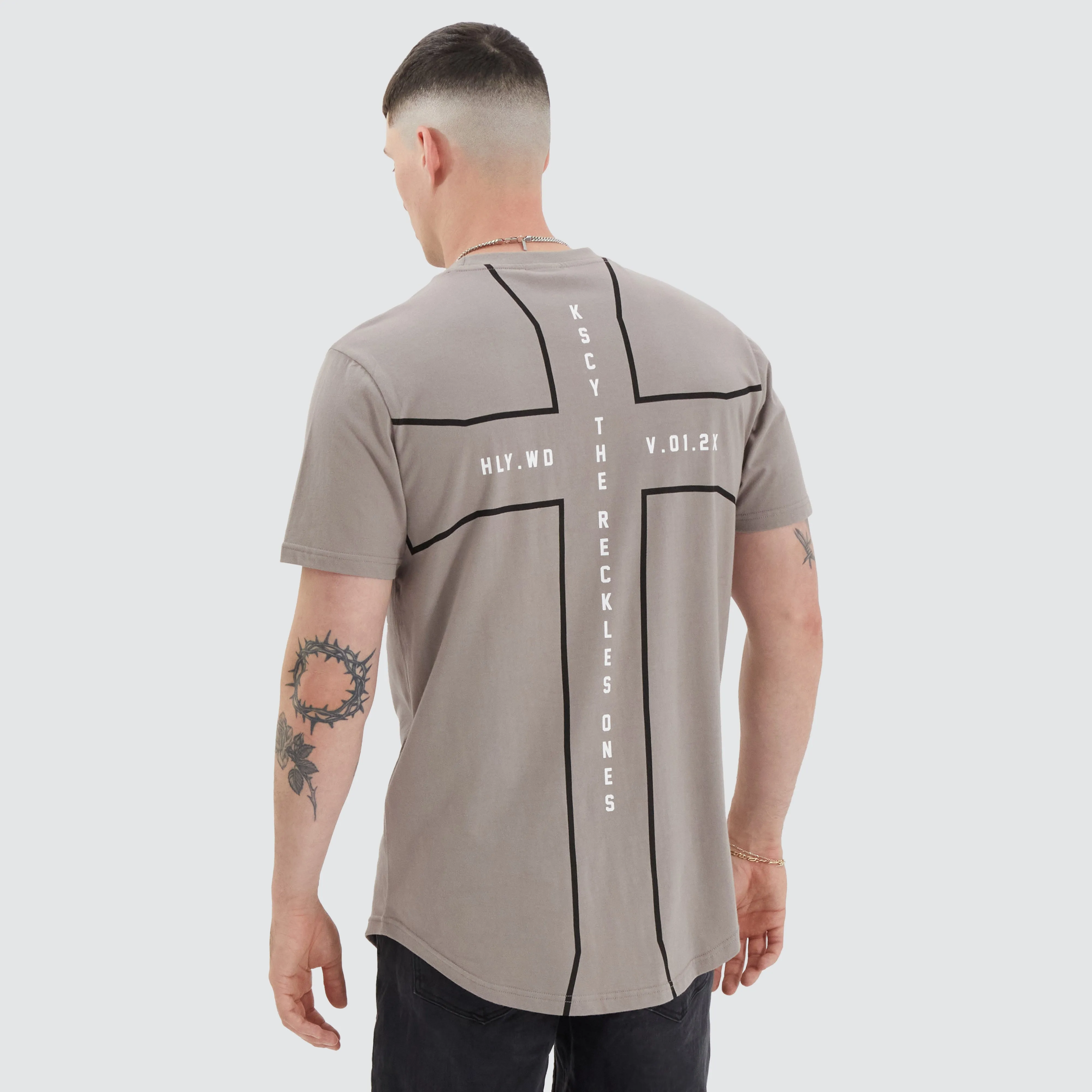 Peipus Dual Curved Tee Driftwood sold by Neverland