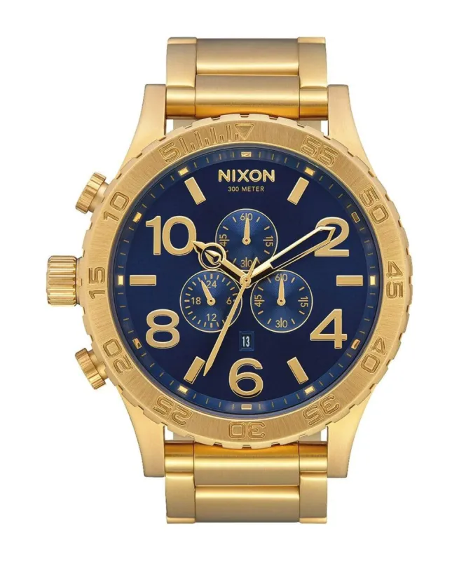 51-30 Chrono Watch Gold/Blue Sunray/Gold sold by Neverland
