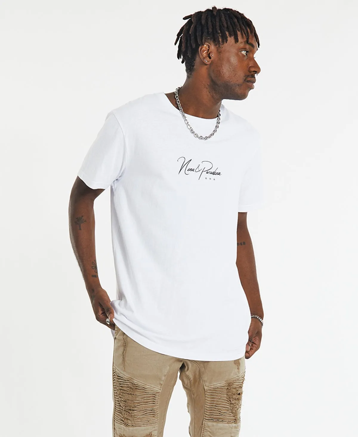 Analog Cape Back T-Shirt White sold by Neverland product image thumbnail 2