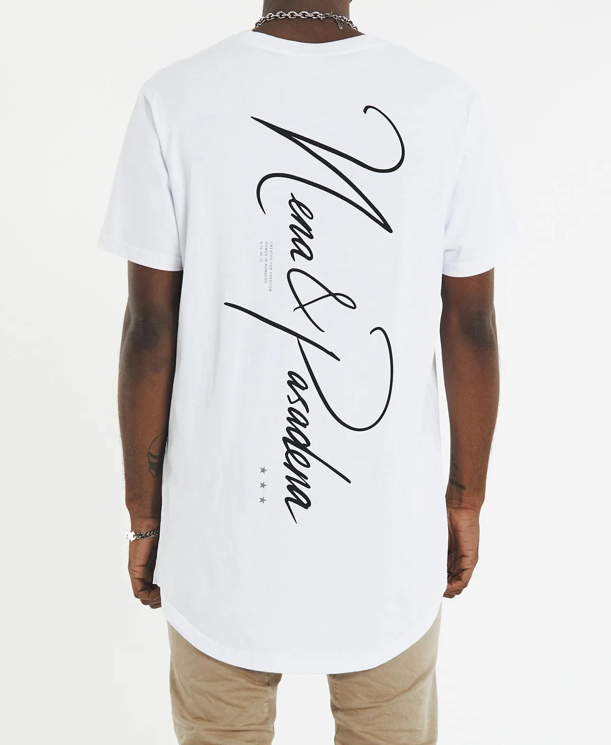 Analog Cape Back T-Shirt White sold by Neverland product image thumbnail 4