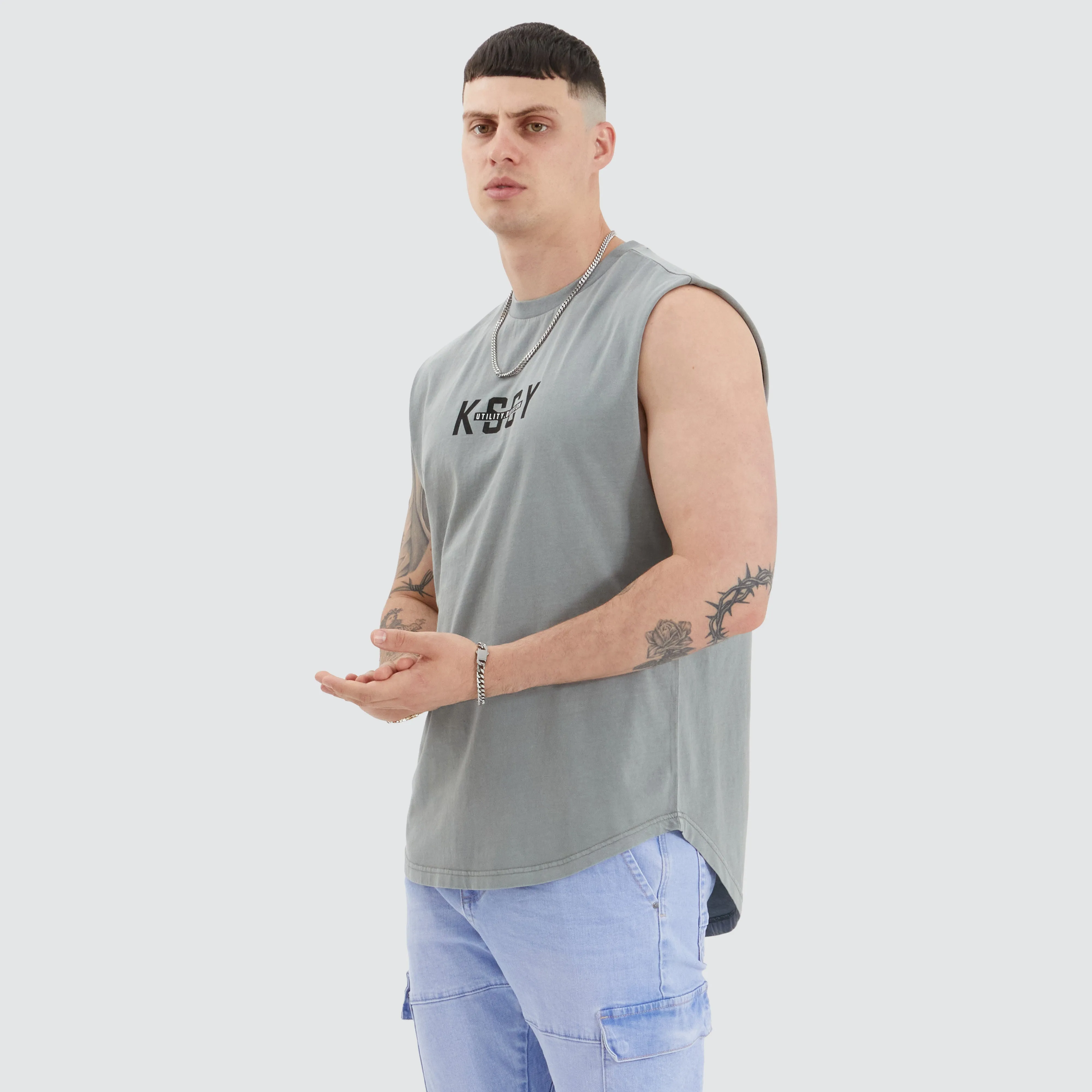 Divided Dual Curved Muscle Pigment Neutral Grey sold by Neverland product image thumbnail 2