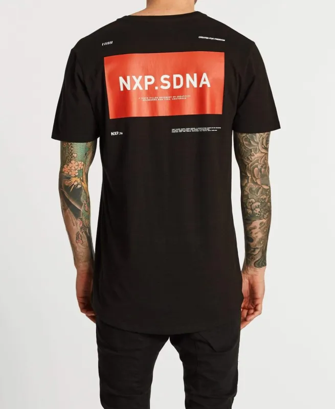 Influence Scoop Back T-Shirt Jet Black sold by Neverland