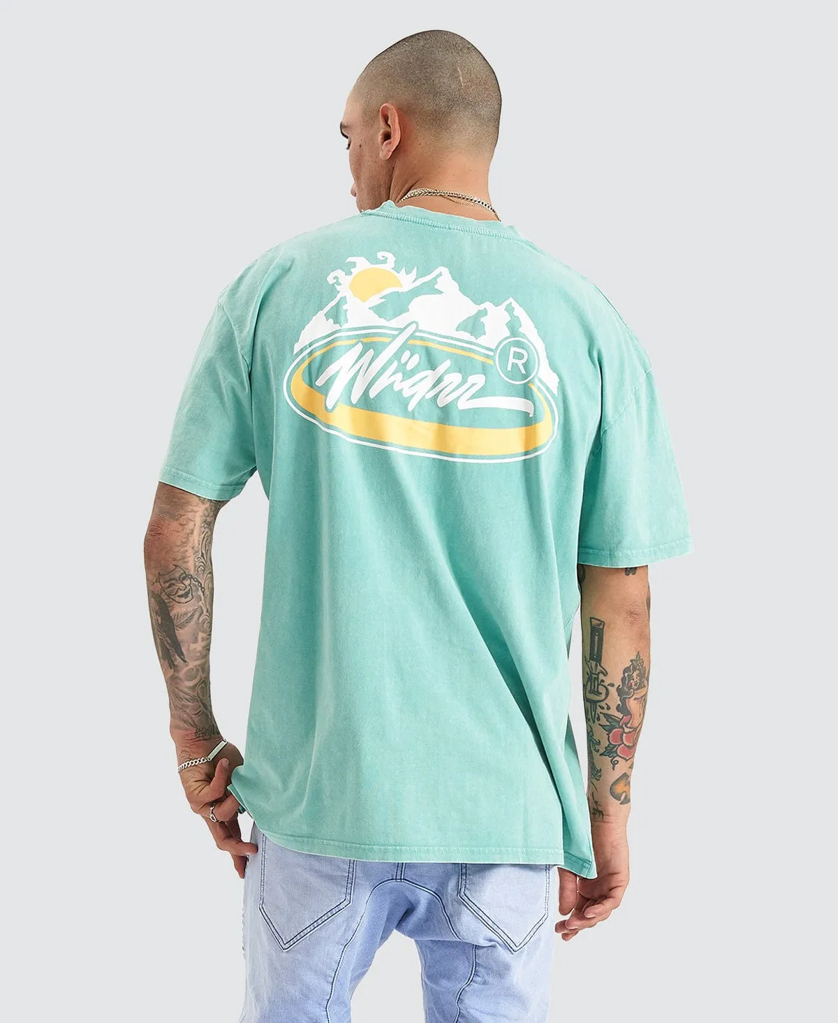 Trailhead Vintage Fit T-Shirt Washed Teal Green sold by Neverland