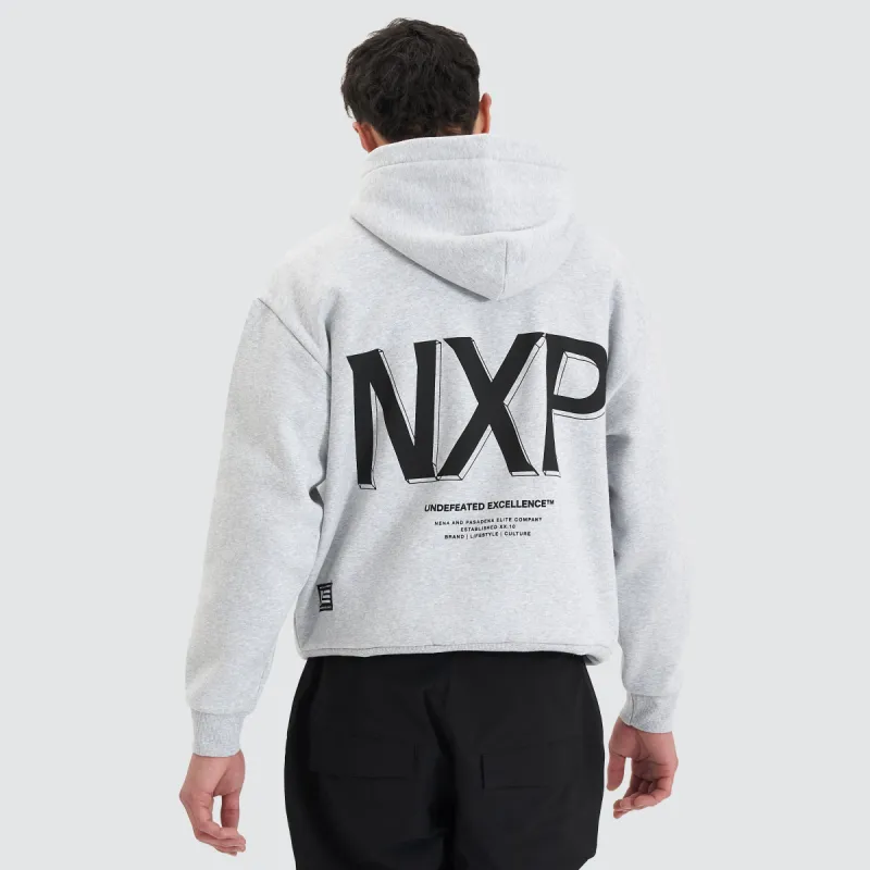 Diagram Heavy Box Fit Hoodie Grey Marle sold by Neverland