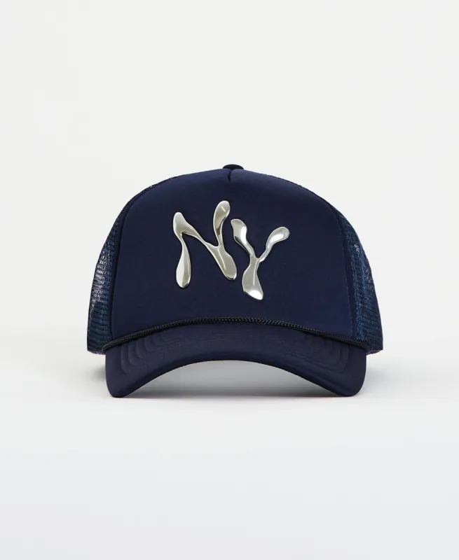 Coast Trucker Cap Navy Blue sold by Neverland
