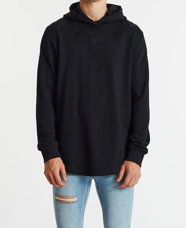 Reverencieux Dual Curved Hoodie Jet Black sold by Neverland