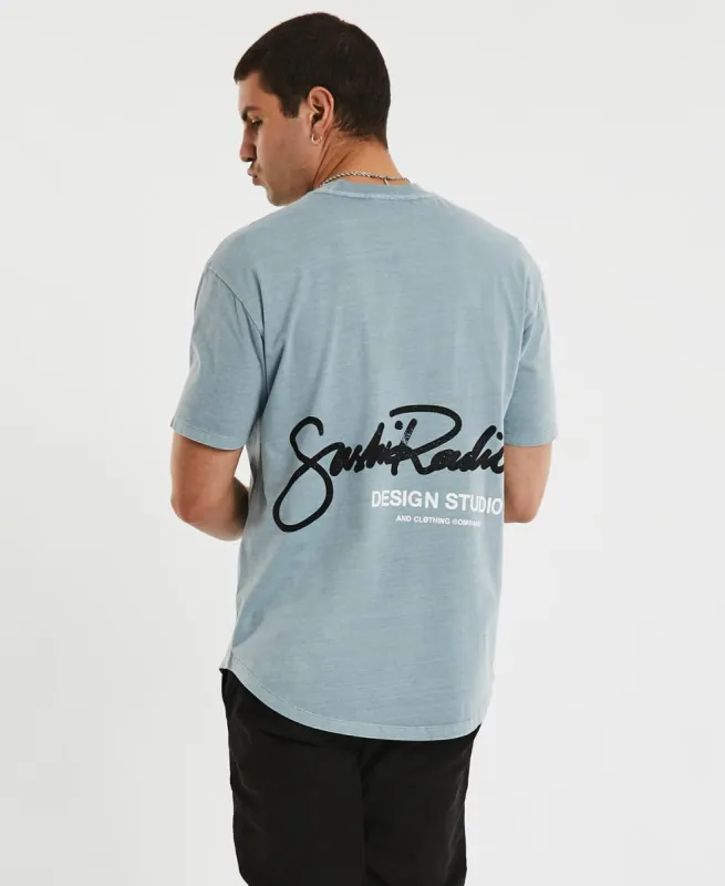 Armada Box Fit Scoop T-Shirt Pigment Quarry sold by Neverland