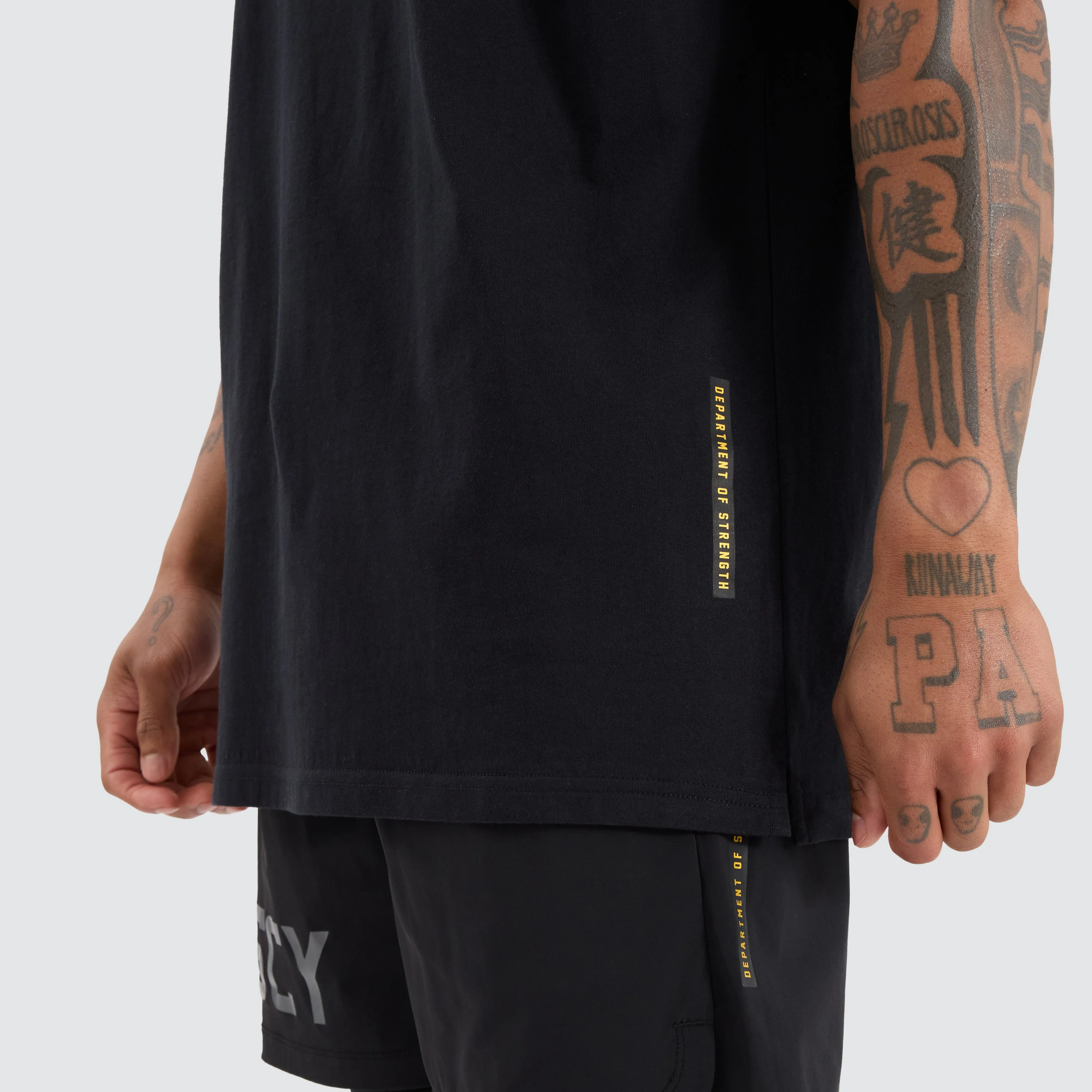 Vigor Split Hem Muscle Jet Black sold by Neverland product image thumbnail 5