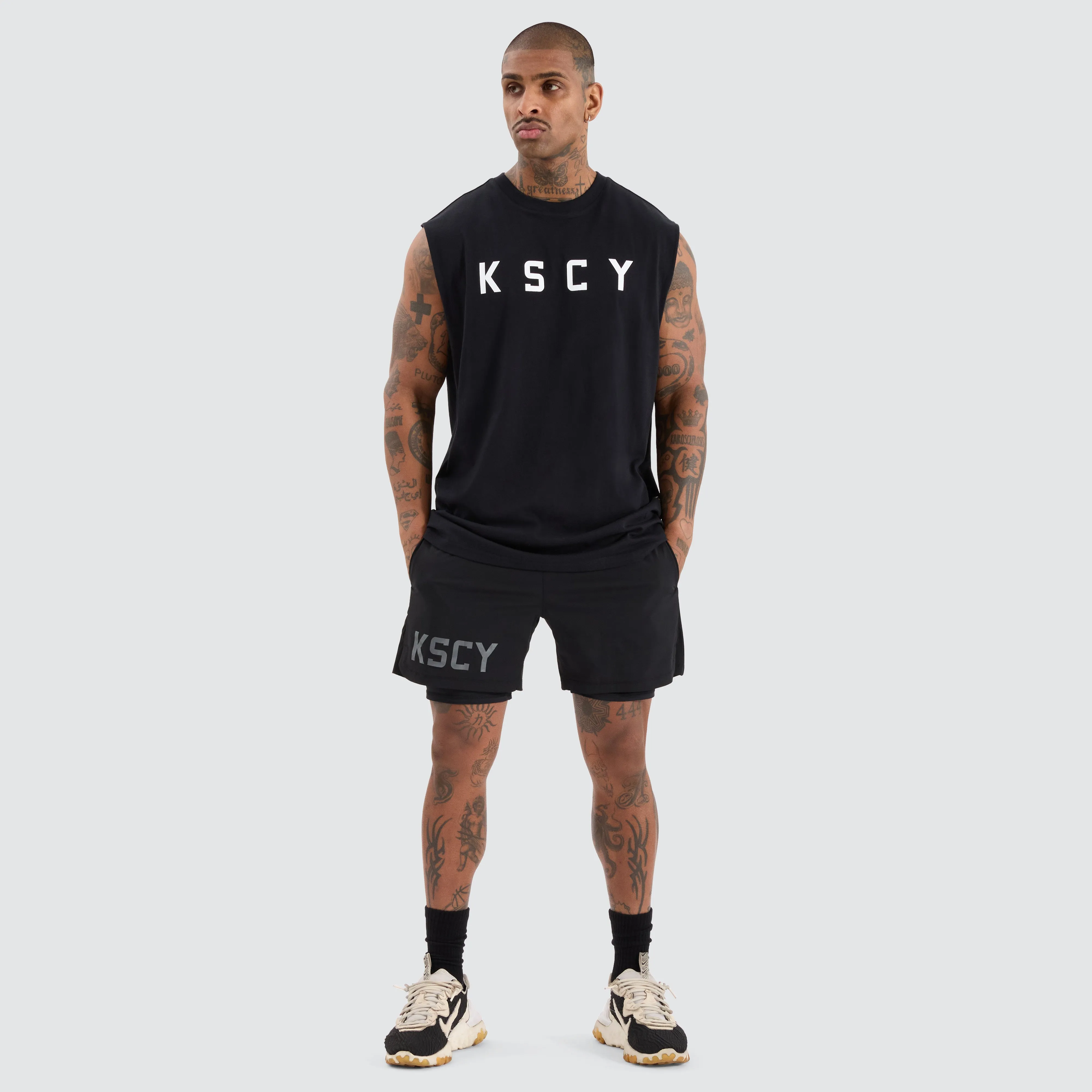 Vigor Split Hem Muscle Jet Black sold by Neverland product image thumbnail 3