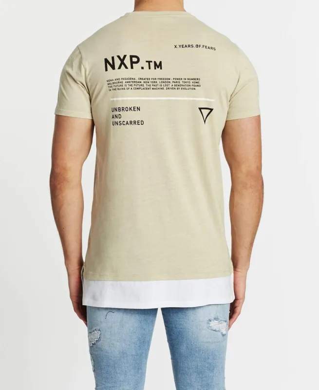 Unbroken Standard Layered T-Shirt Pigment Sand sold by Neverland