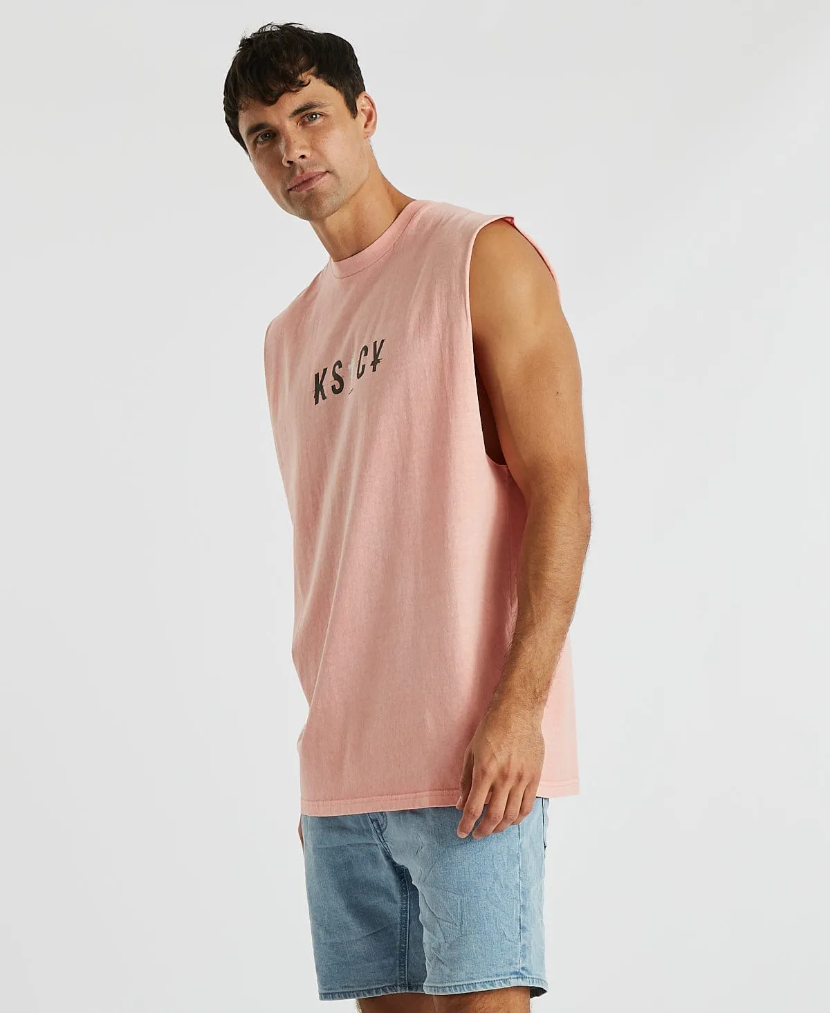 Grown Relaxed Muscle Tee Pigment Blossom Pink sold by Neverland product image thumbnail 5