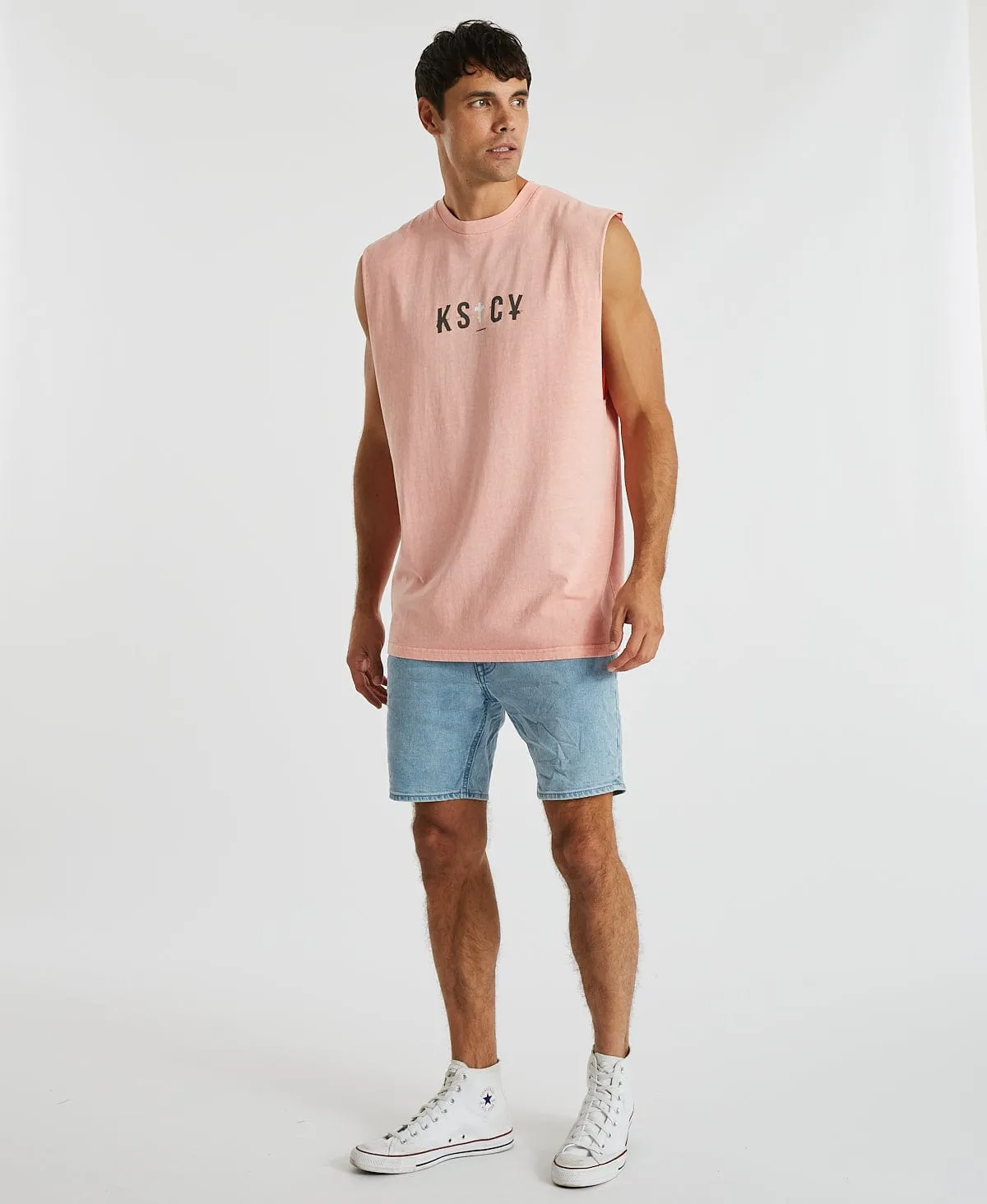 Grown Relaxed Muscle Tee Pigment Blossom Pink sold by Neverland product image thumbnail 4