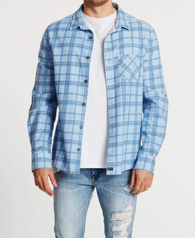 Trusted Standard Long Sleeve Shirt Blue Check sold by Neverland