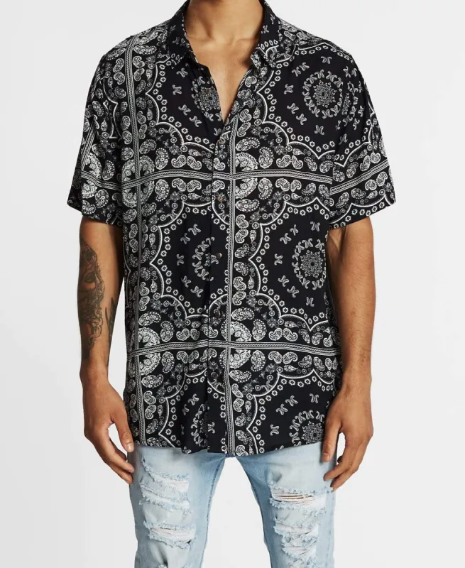 Prince Relaxed Party Shirt Black/White sold by Neverland