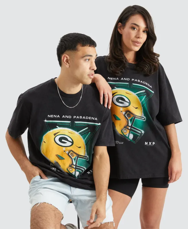 Green Bay Box Fit T-Shirt Mineral Black sold by Neverland