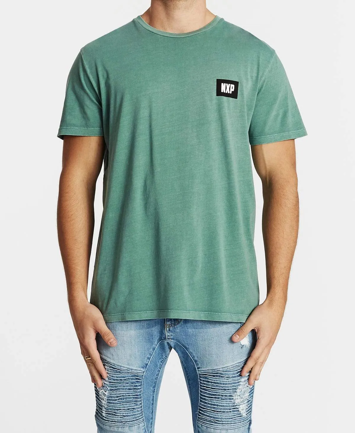 Final Hours Scoop Back T-Shirt Pigment Teal sold by Neverland product image thumbnail 2