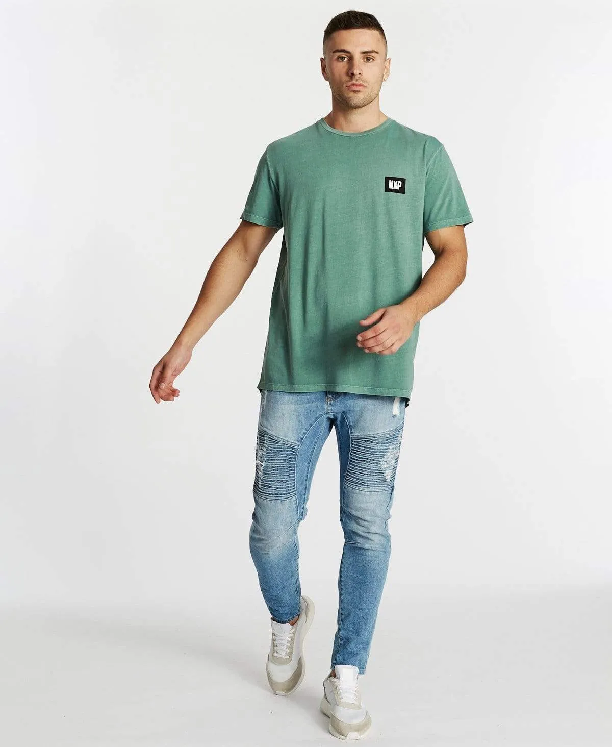 Final Hours Scoop Back T-Shirt Pigment Teal sold by Neverland product image thumbnail 4