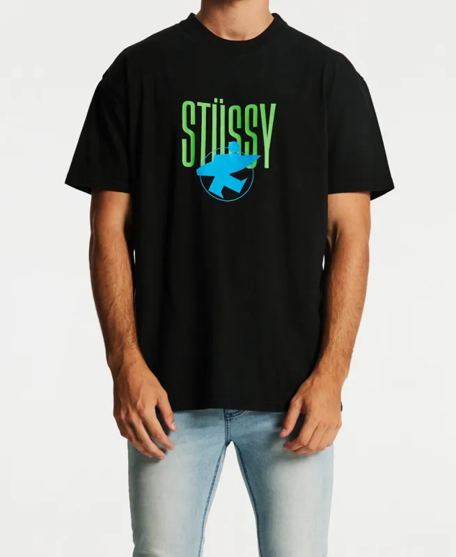 Surfman 50/50 T-Shirt Pigment Black sold by Neverland