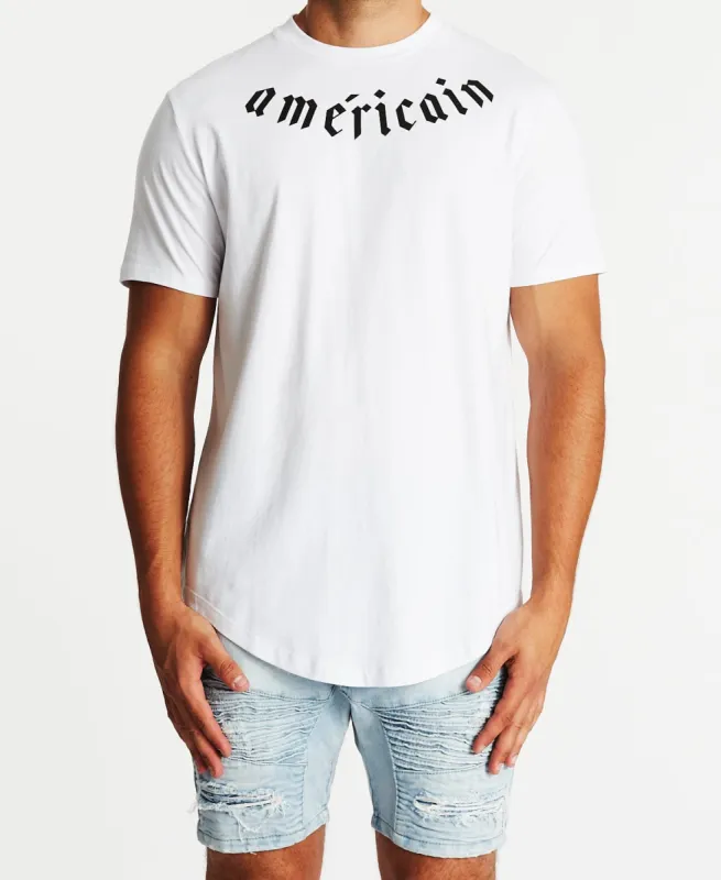 La Capture Dual Curved T-Shirt White sold by Neverland