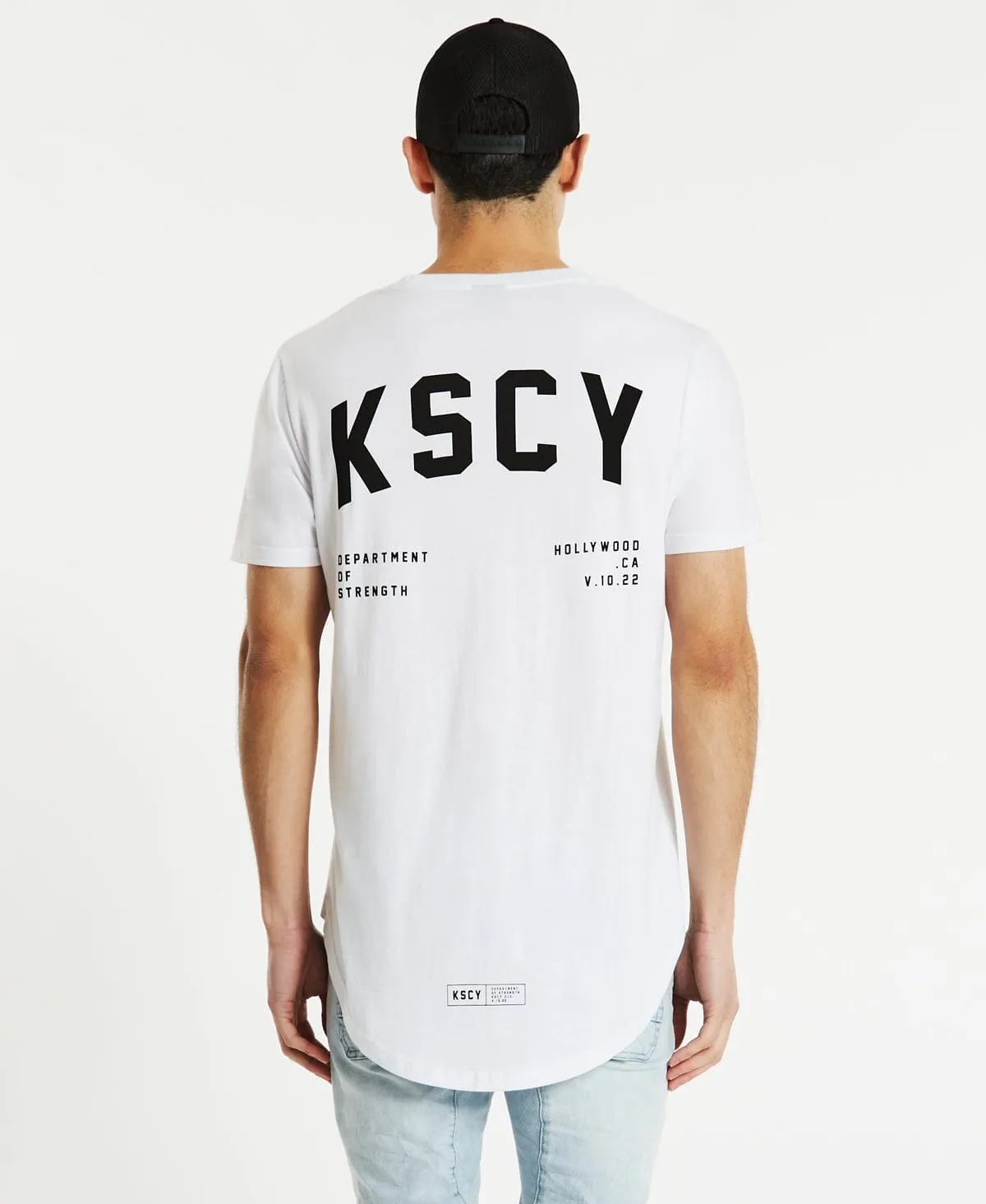 Deny Dual Curved T-Shirt White sold by Neverland product image thumbnail 3