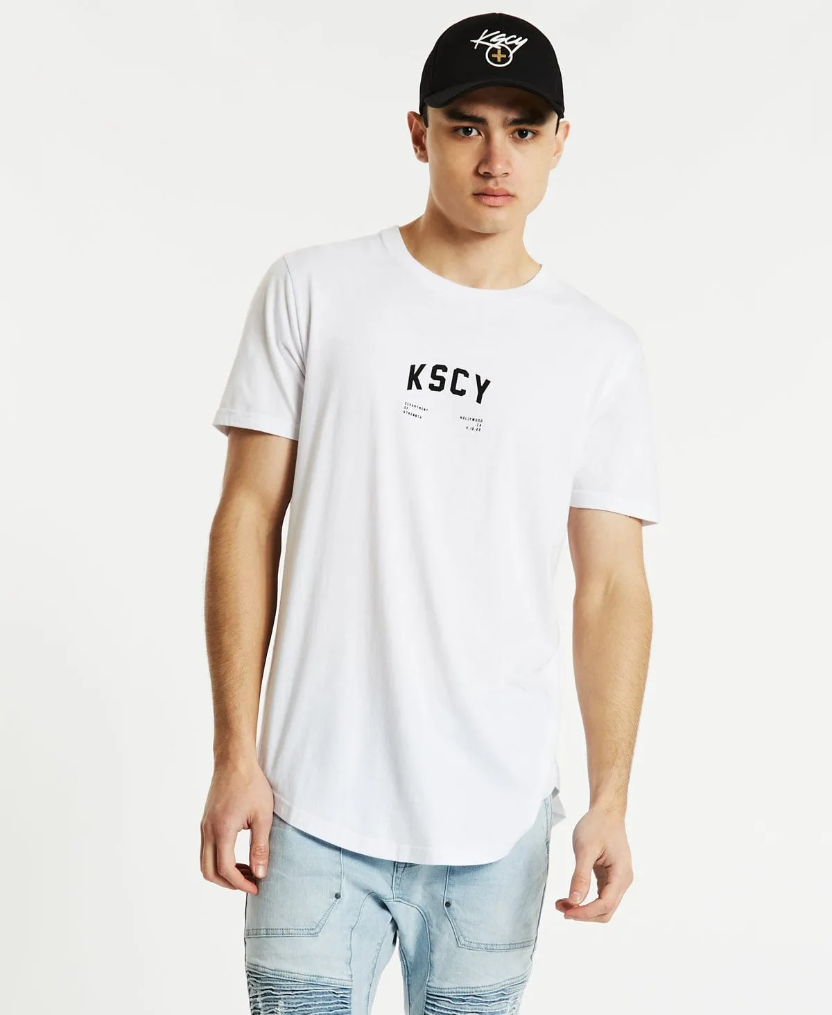 Deny Dual Curved T-Shirt White sold by Neverland product image thumbnail 2