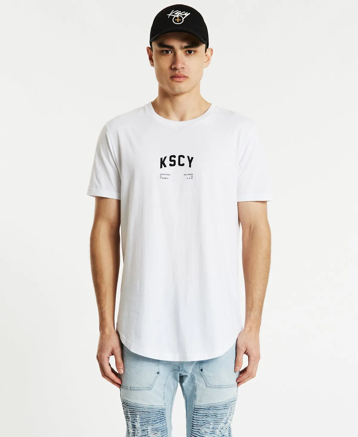 Deny Dual Curved T-Shirt White sold by Neverland product image thumbnail 4