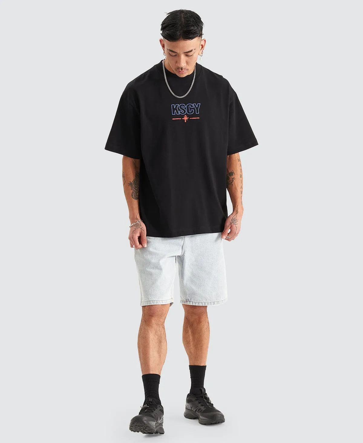 Limits Heavy Street T-Shirt Jet Black sold by Neverland product image thumbnail 3