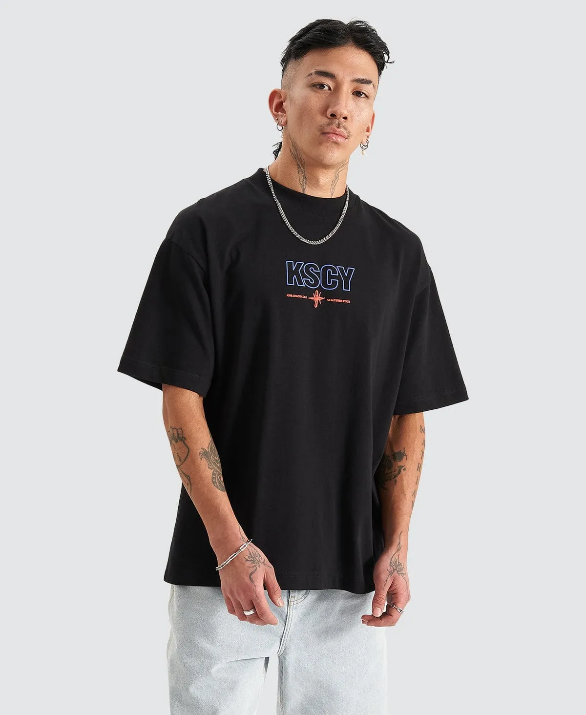 Limits Heavy Street T-Shirt Jet Black sold by Neverland