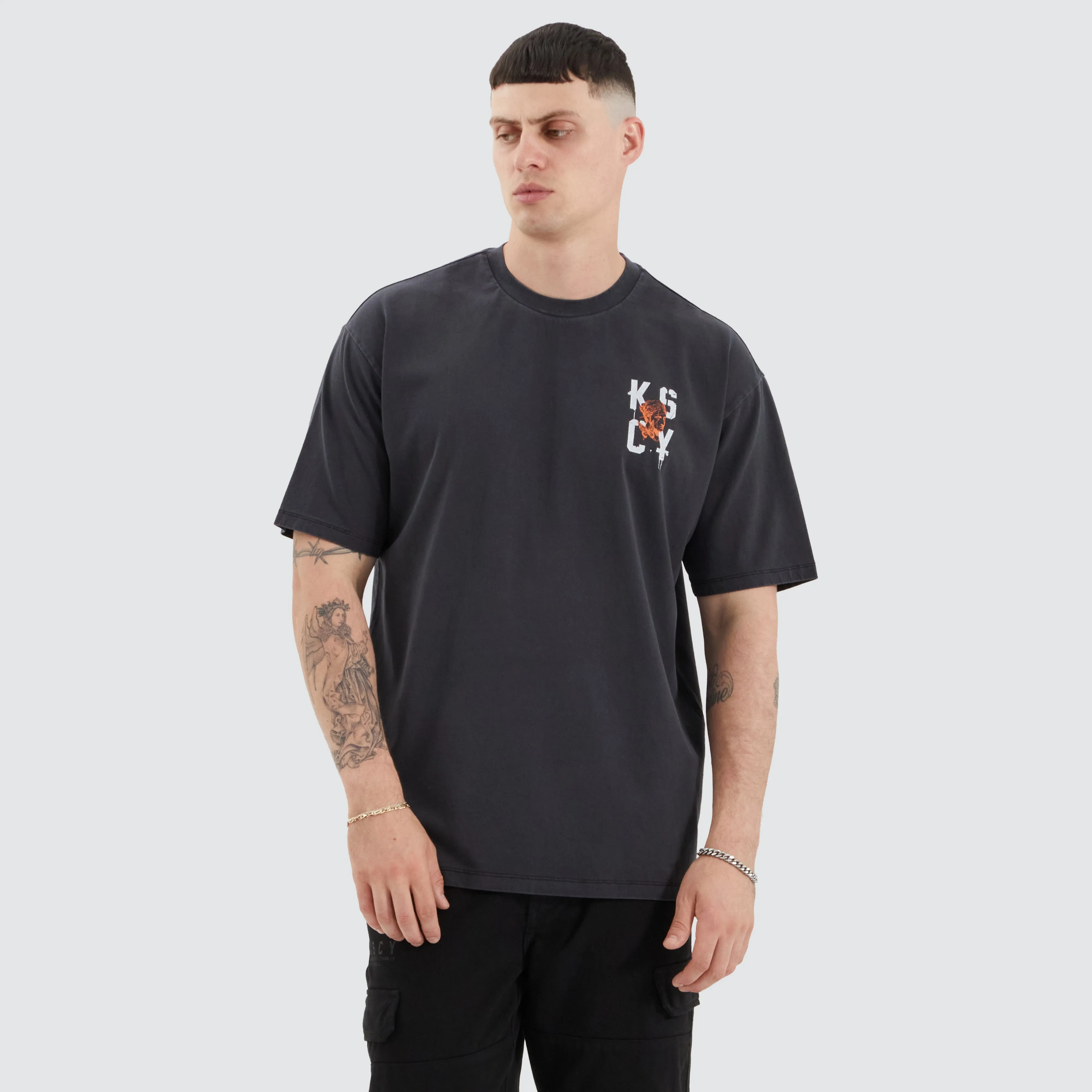 Untamed Box Fit Tee Pigment Black sold by Neverland product image thumbnail 2