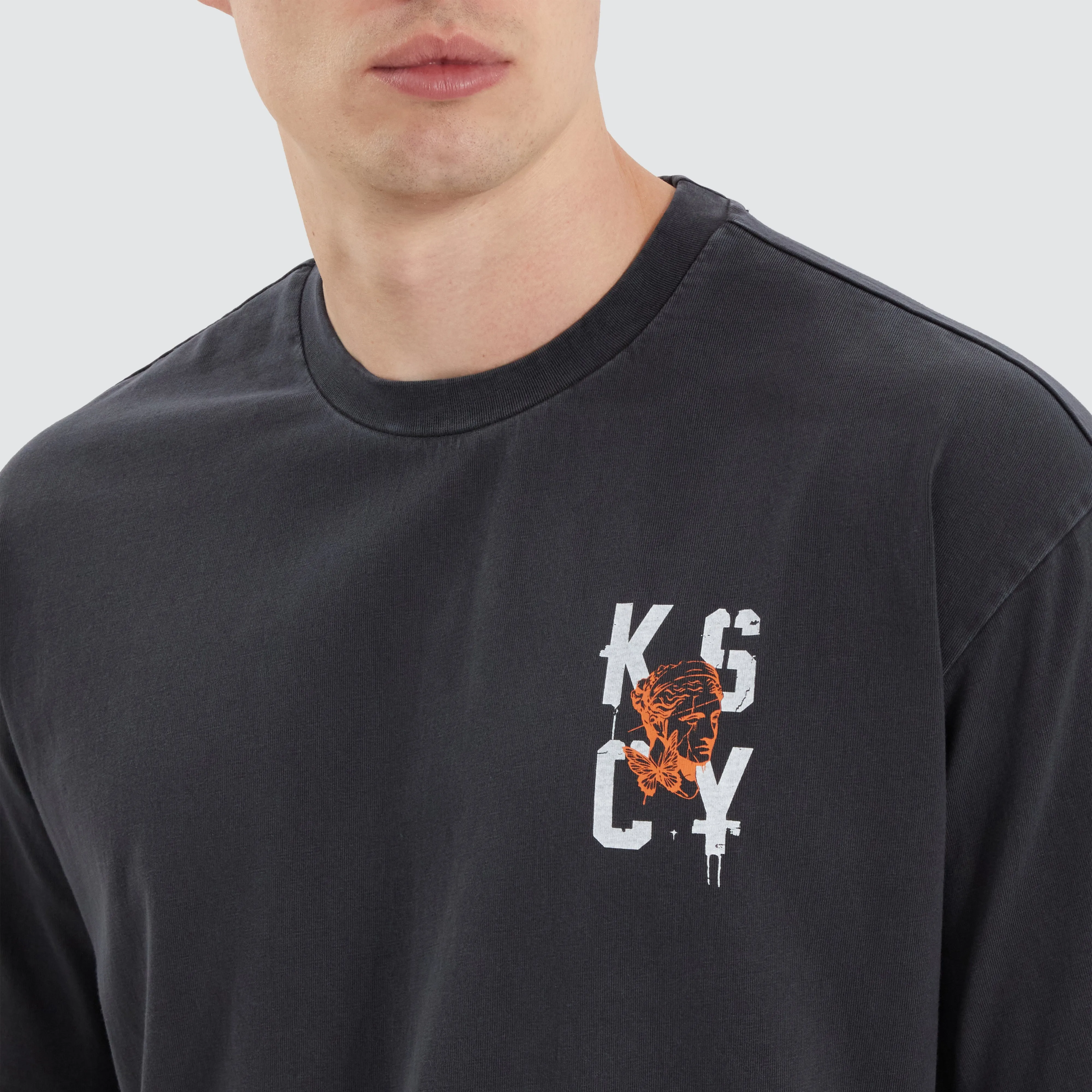 Untamed Box Fit Tee Pigment Black sold by Neverland product image thumbnail 3