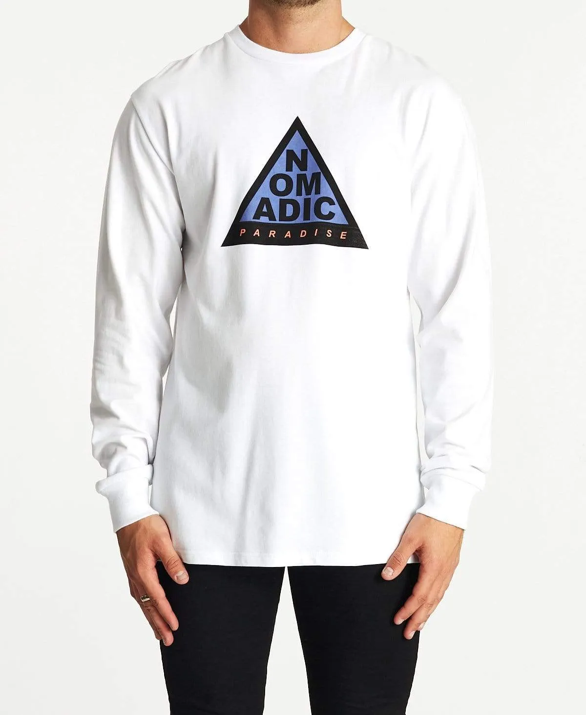 Indistinct Relaxed Long Sleeve T-Shirt White sold by Neverland