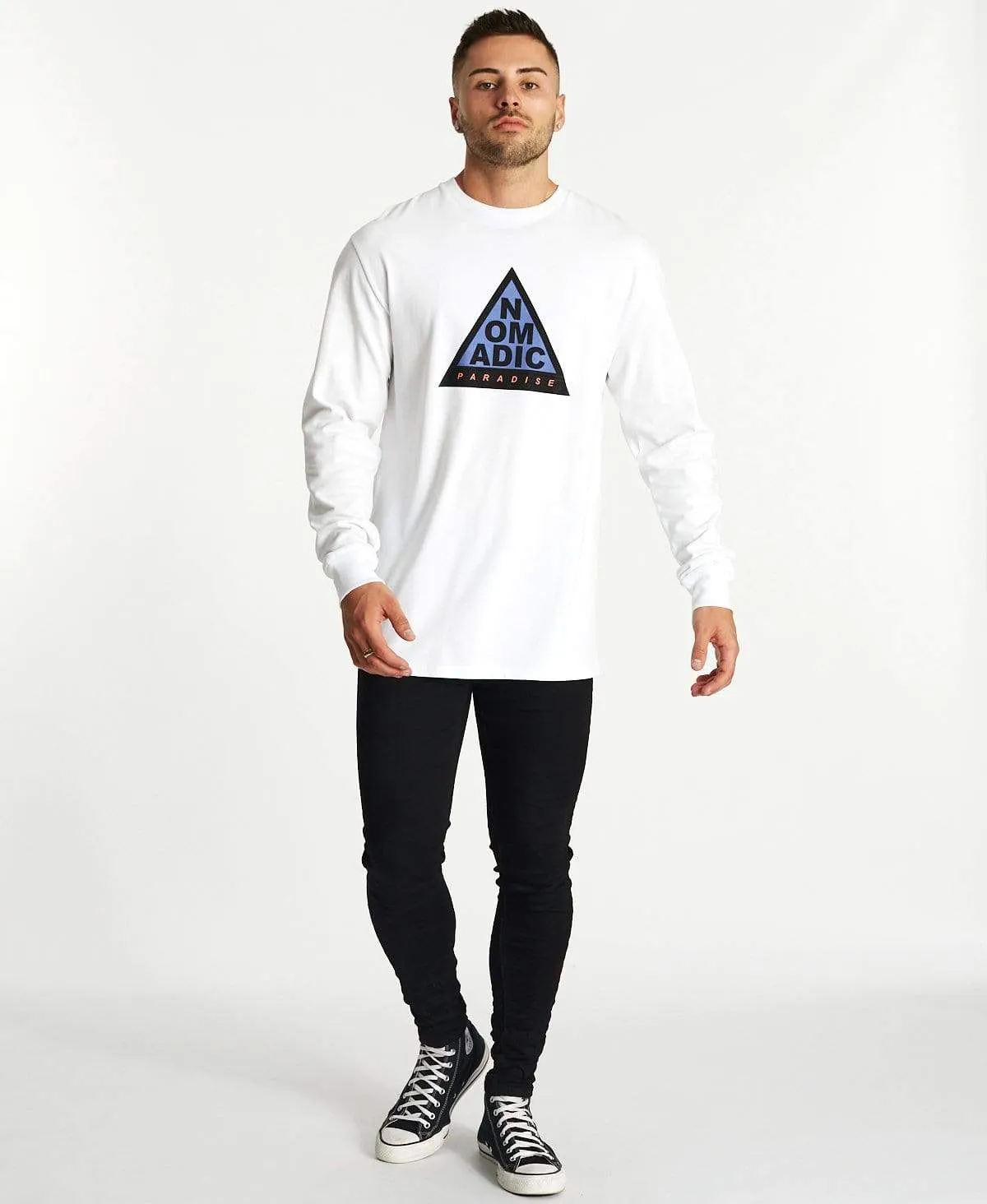 Indistinct Relaxed Long Sleeve T-Shirt White sold by Neverland product image thumbnail 4