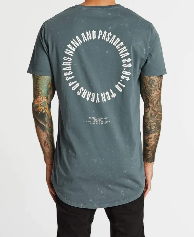 Infamous Cape Back T-Shirt Acid Charcoal sold by Neverland