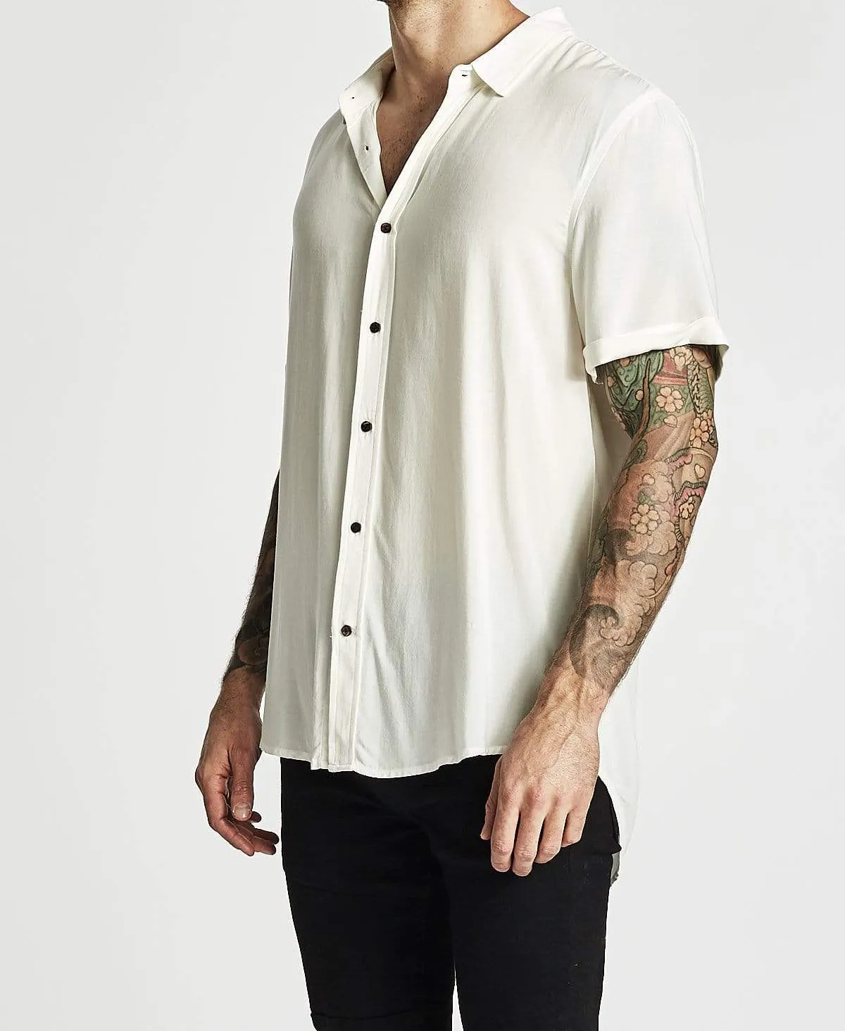 Drift Standard Short Sleeve Shirt White sold by Neverland product image thumbnail 3