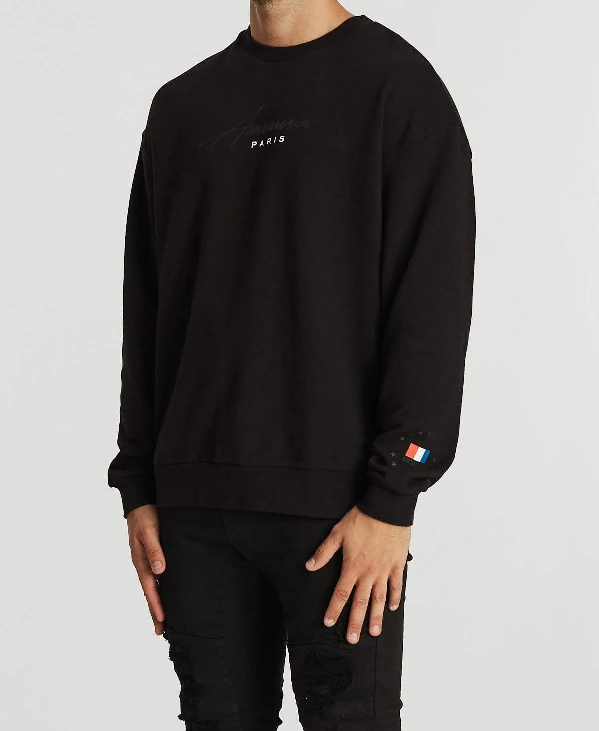 Fumee Relaxed Jumper Jet Black sold by Neverland product image thumbnail 3
