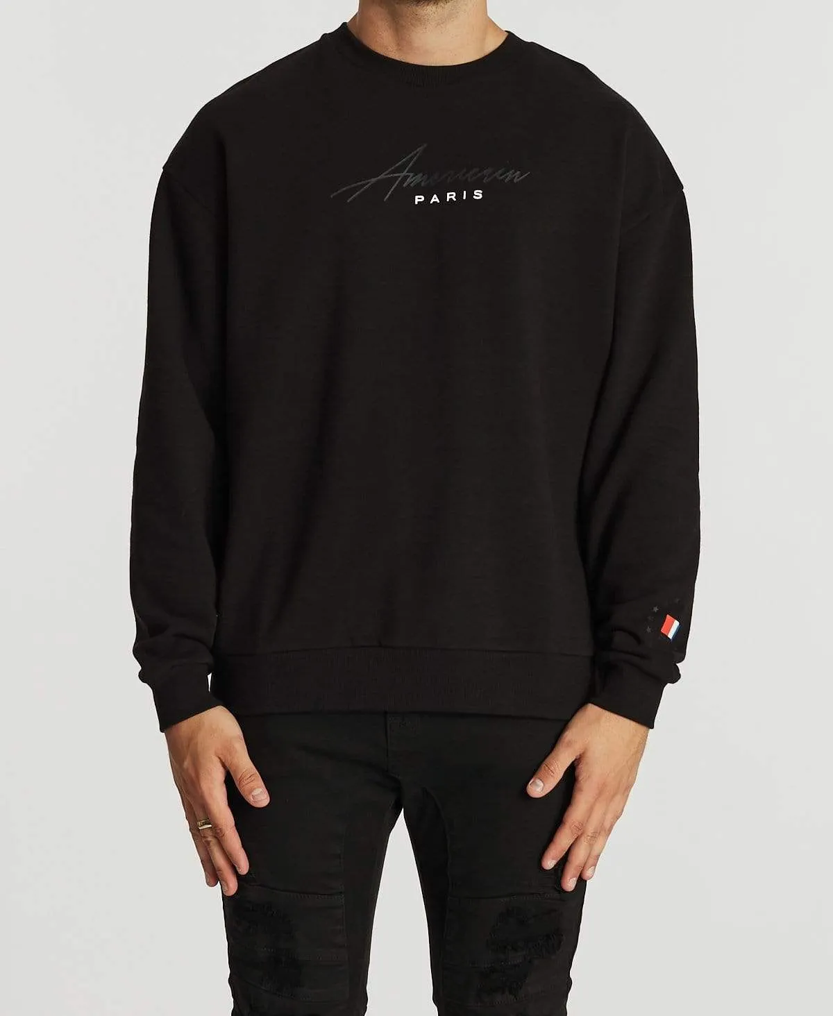 Fumee Relaxed Jumper Jet Black sold by Neverland