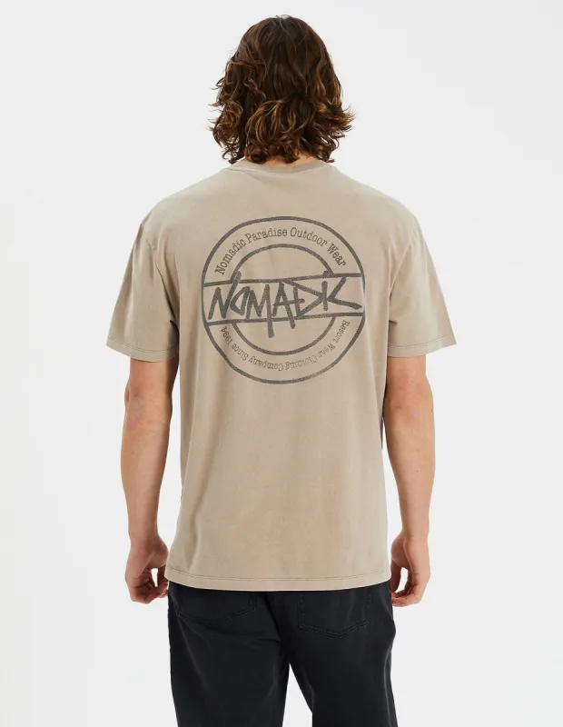 Stoke Relaxed Tee Pigment Mocha sold by Neverland