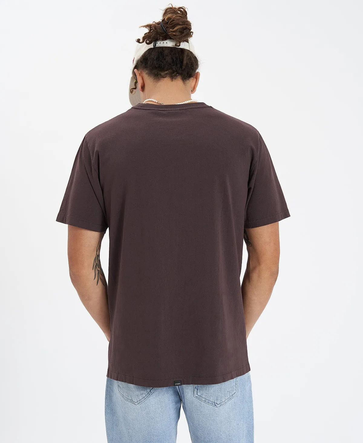 Laid Back Merch Fit T-Shirt Brown sold by Neverland product image thumbnail 3