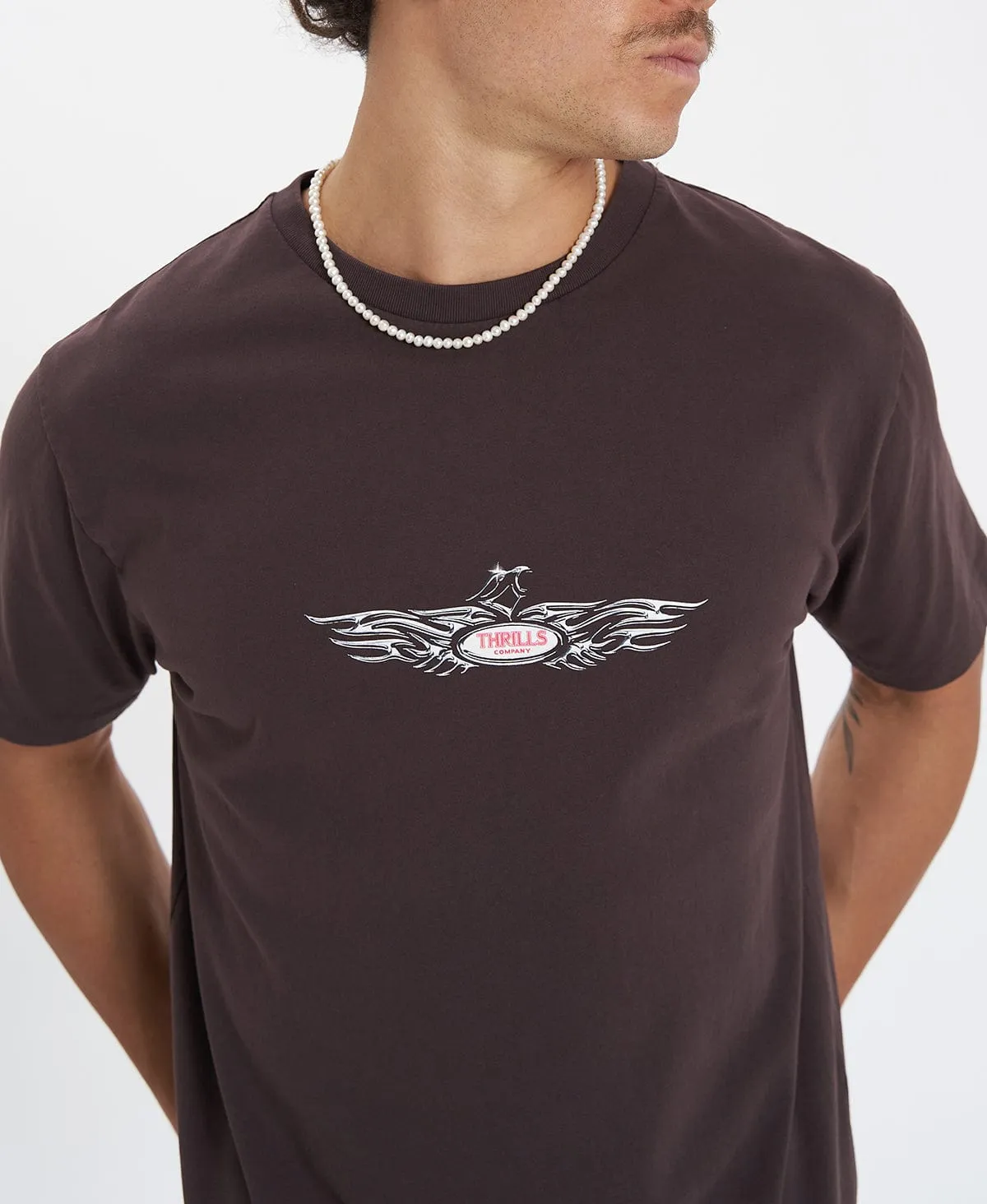 Laid Back Merch Fit T-Shirt Brown sold by Neverland product image thumbnail 2