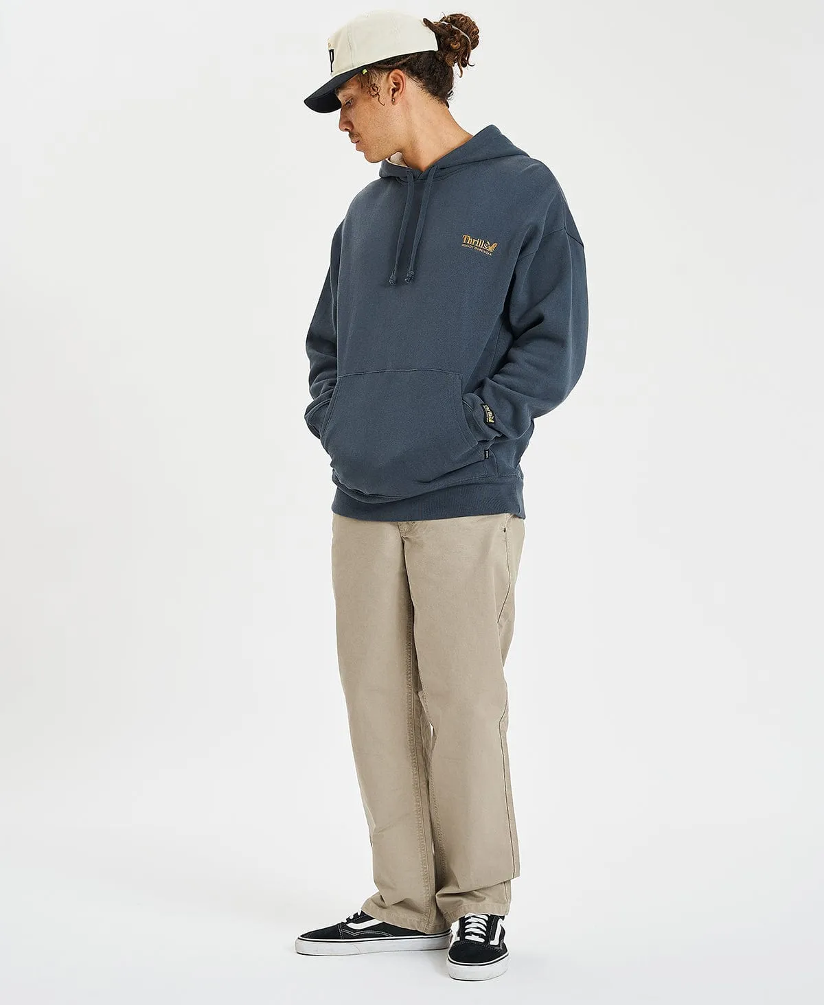 Thrills Union Slouch Pull On Hoodie Petrol Blue sold by Neverland product image thumbnail 3