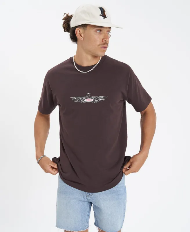 Laid Back Merch Fit T-Shirt Brown sold by Neverland