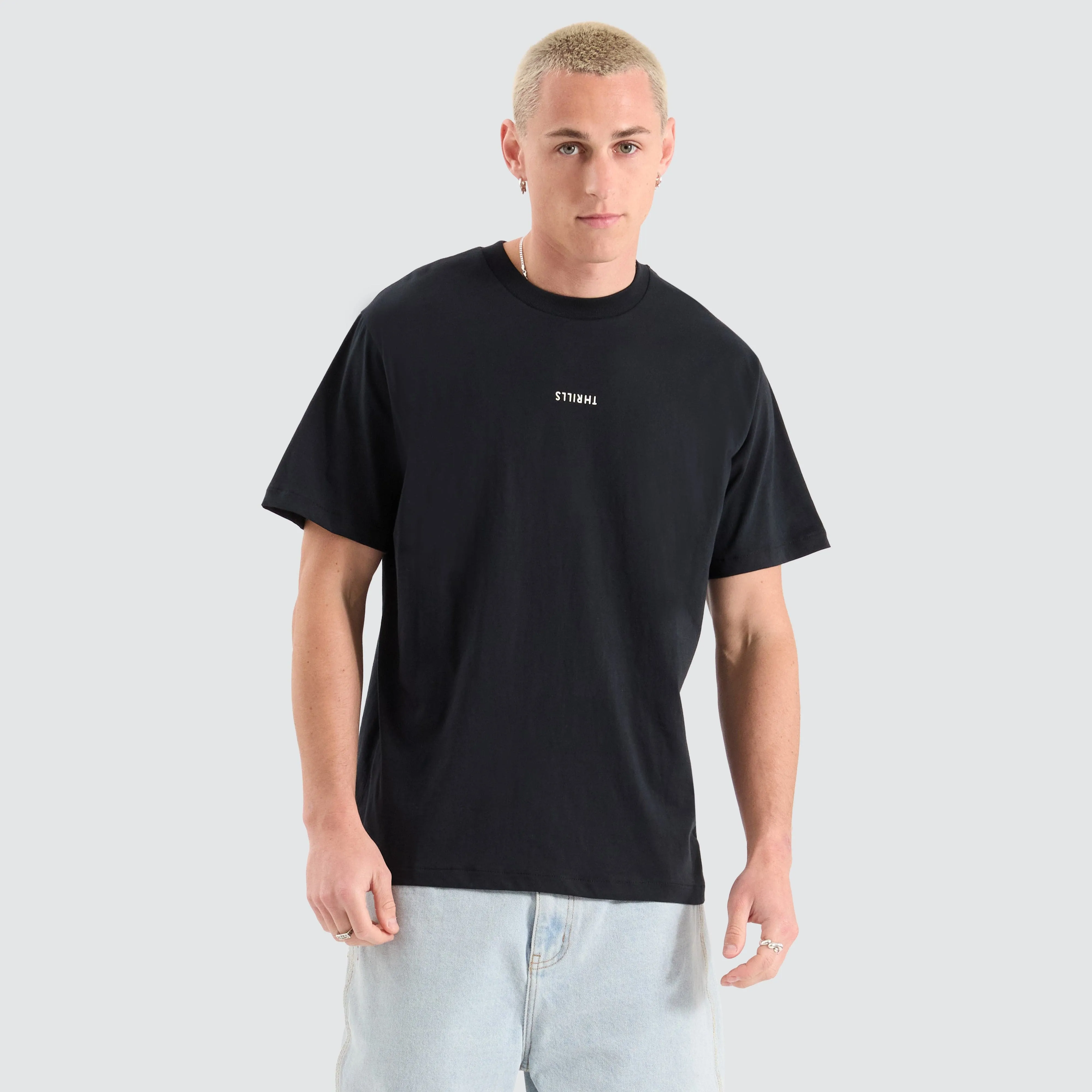Minimal Thrills Merch Fit Tee Black sold by Neverland