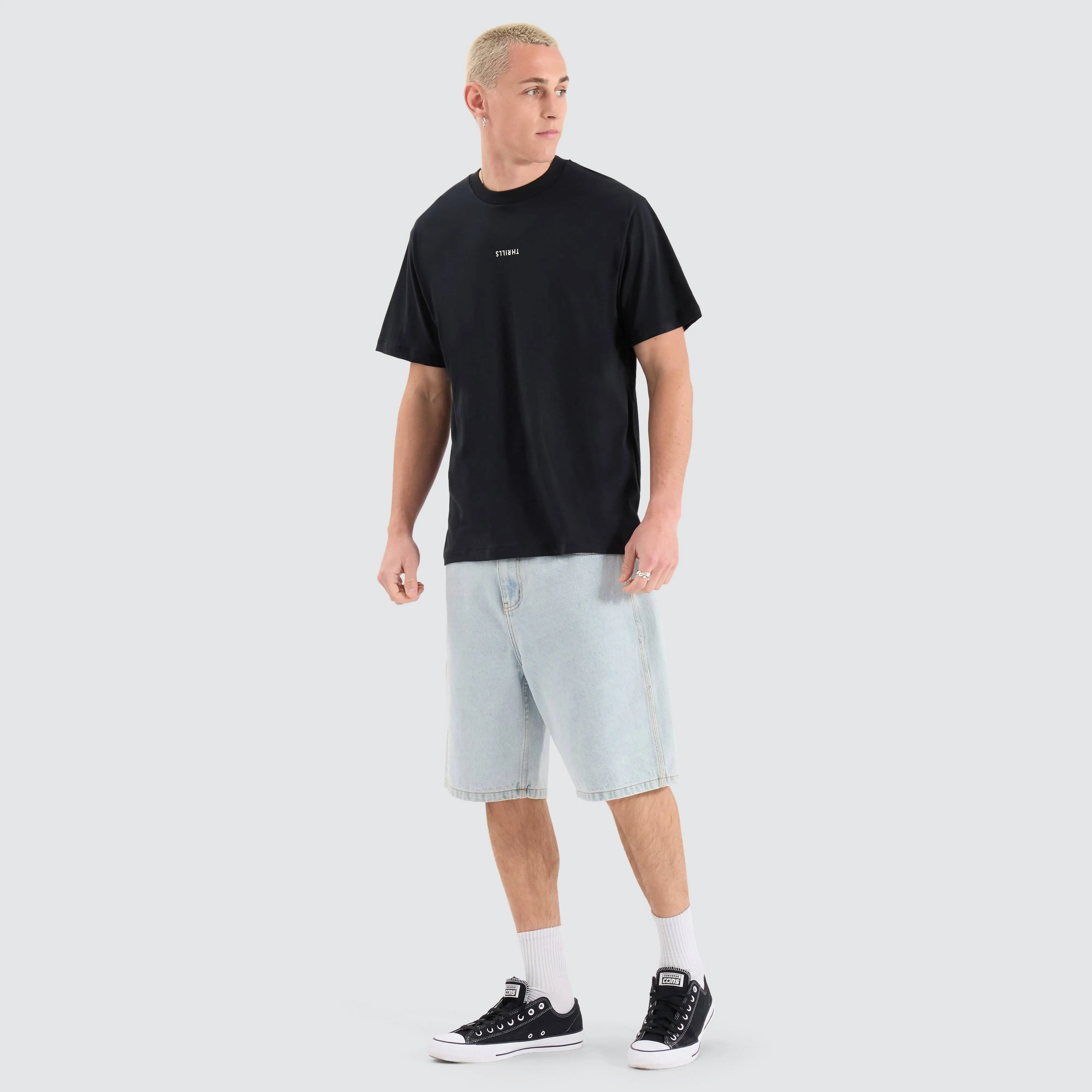 Minimal Thrills Merch Fit Tee Black sold by Neverland product image thumbnail 3