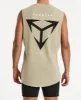 Crowd Scoop Back Muscle Tee Pigment Light Taupe sold by Neverland