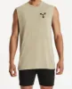 Crowd Scoop Back Muscle Tee Pigment Light Taupe sold by Neverland