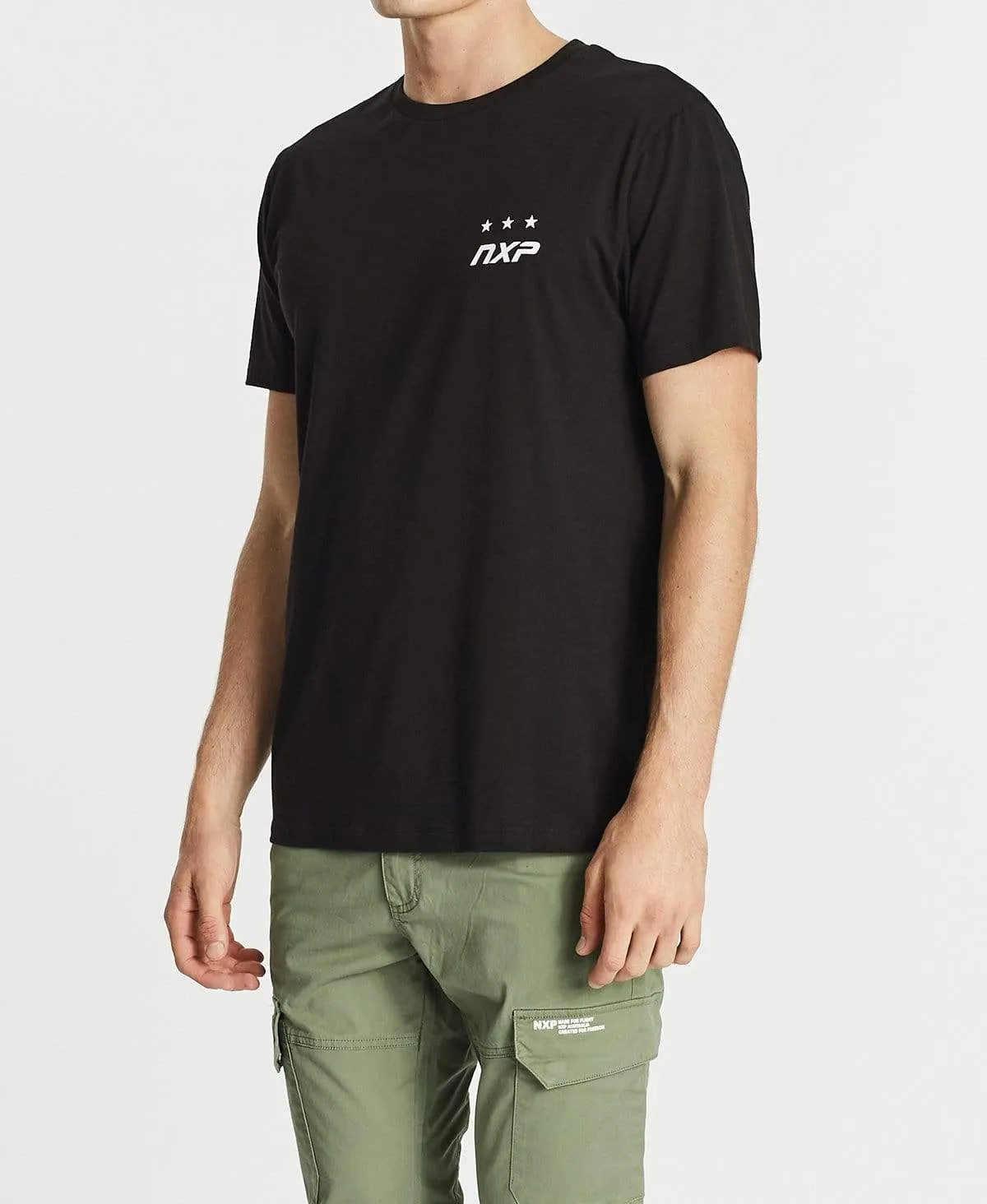 Time Cape Back T-Shirt Jet Black sold by Neverland product image thumbnail 3