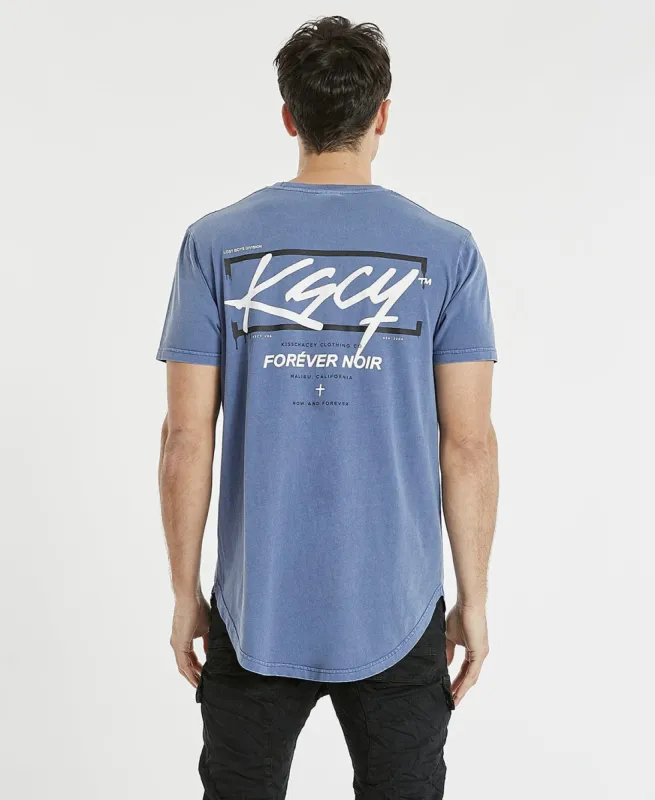 Academy Dual Curved T-Shirt Pigment Coastal Blue sold by Neverland