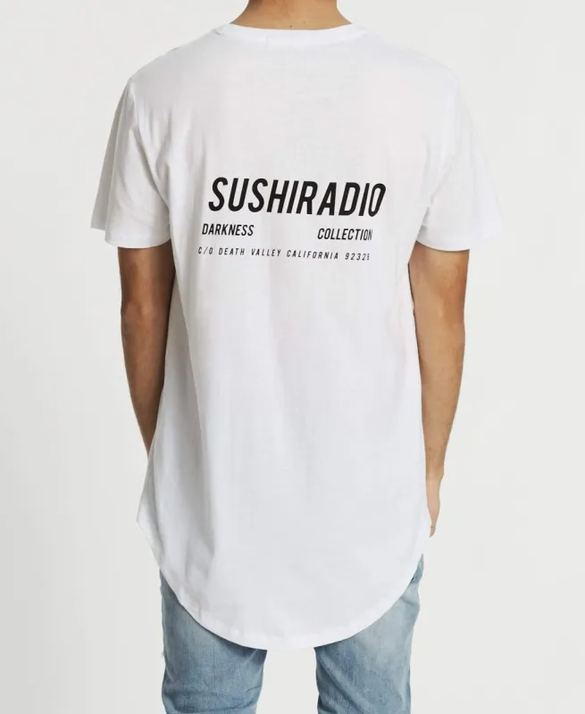 California Dual Curved T-Shirt White sold by Neverland